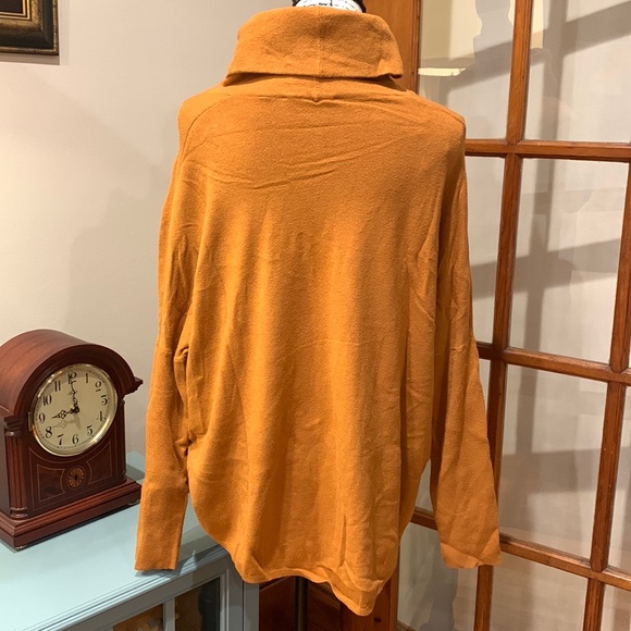 Cyrus Mustard Yellow Turtleneck Sweater, Size Large - Picture 2 of 7
